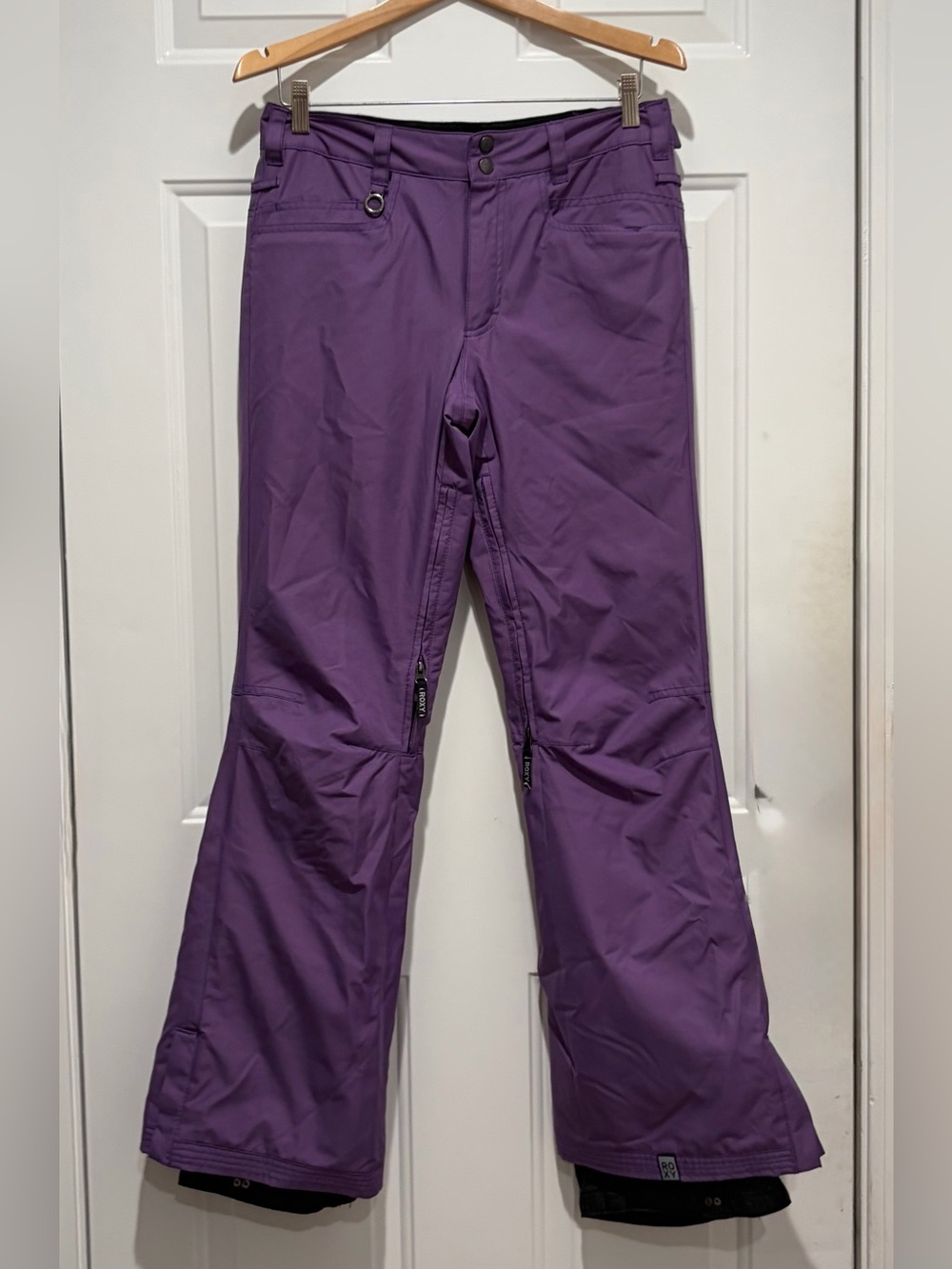 Roxy Purple Women’s Snow Pants - Waterproof Shell, Insulated, GorpCore, Small